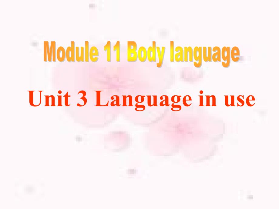 Language in use Body language 2_第1页