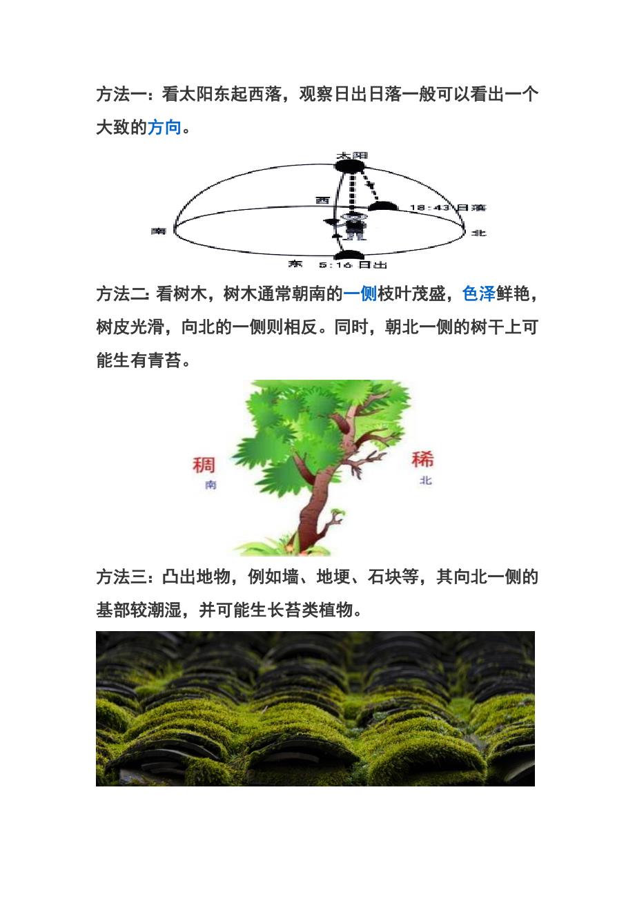 小学生自然环境辨别方向几大典型方法.doc_第1页