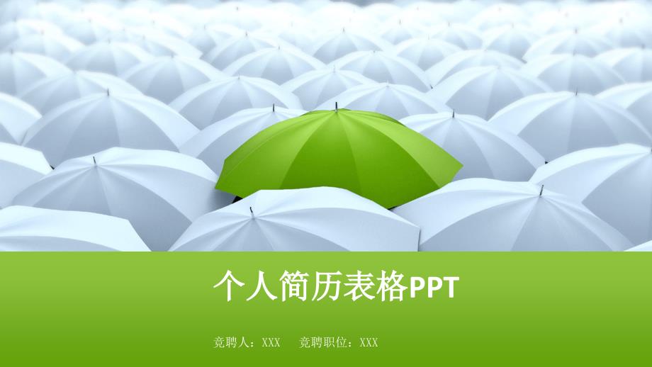 个人简历表格ppt_第1页