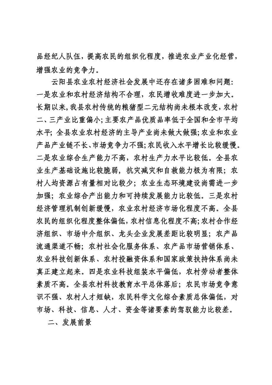 [专题]云阳农村经济的现状及发展前景_第5页