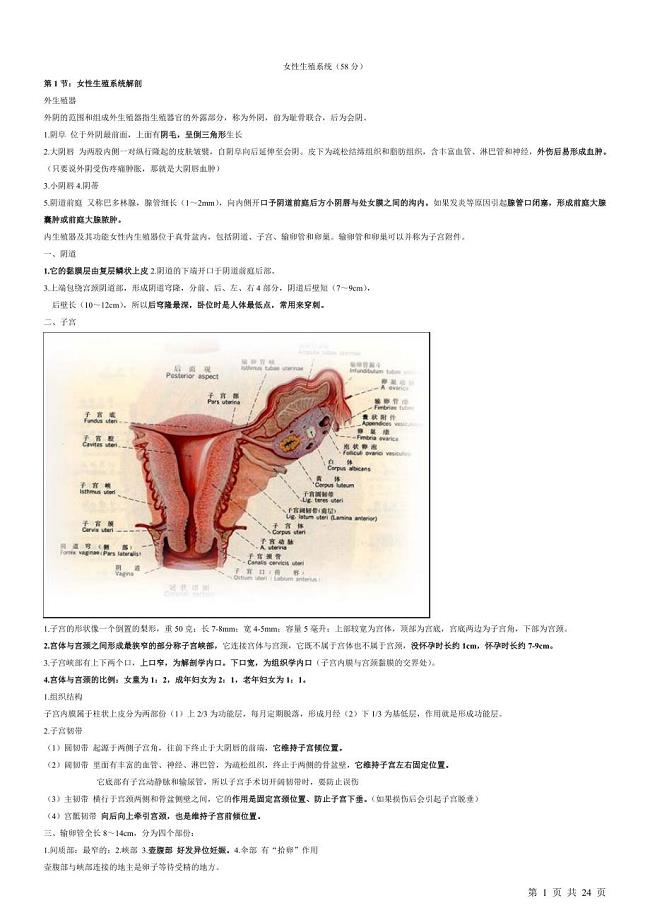 2012年大苗老师女性生殖笔记(最新整理by阿拉蕾)