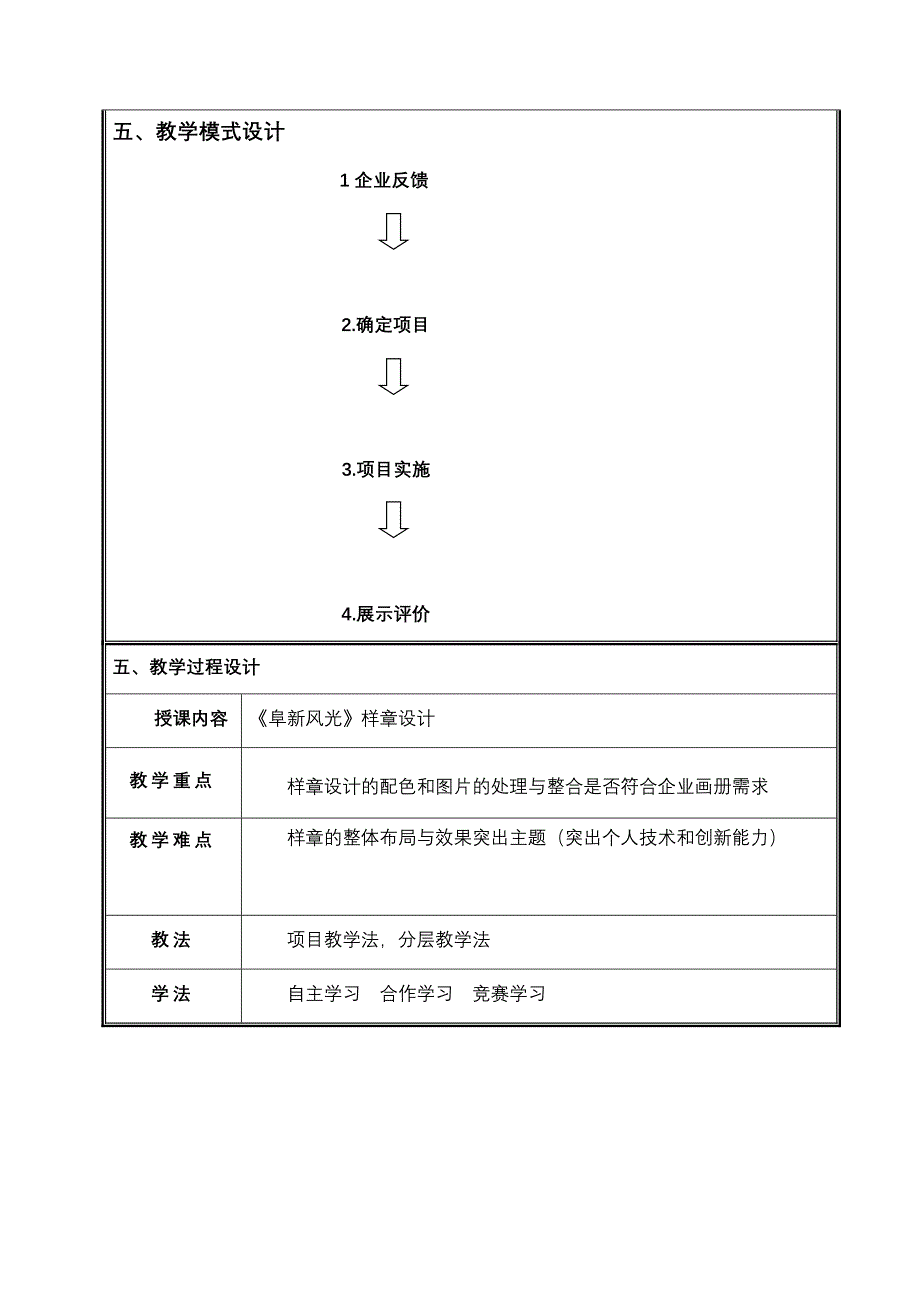 光样章制作创新说课大赛教学设计创新说课大赛教学设计_第4页