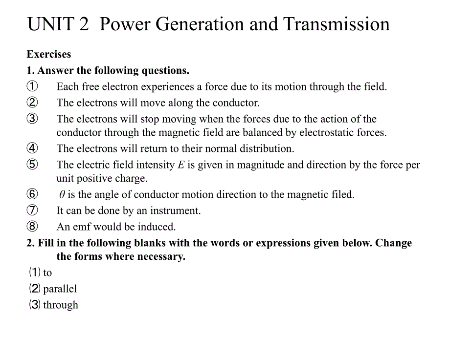 测控技术与仪器专业英语 张凤登UNIT-2.Power Generation and Transmission_第3页
