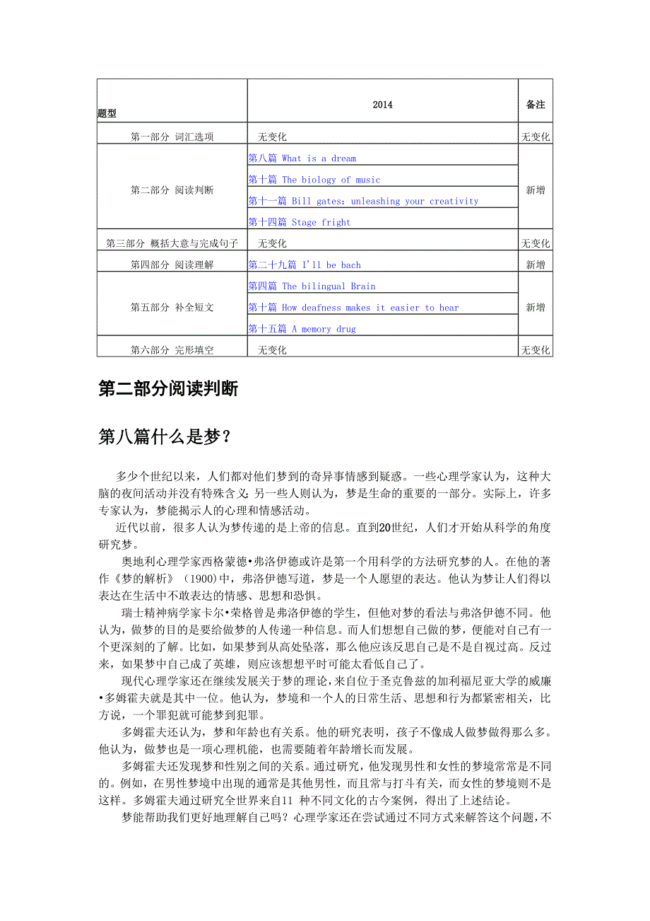 2014职称英语理工b类教材新增全部内容译文翻译_第1页