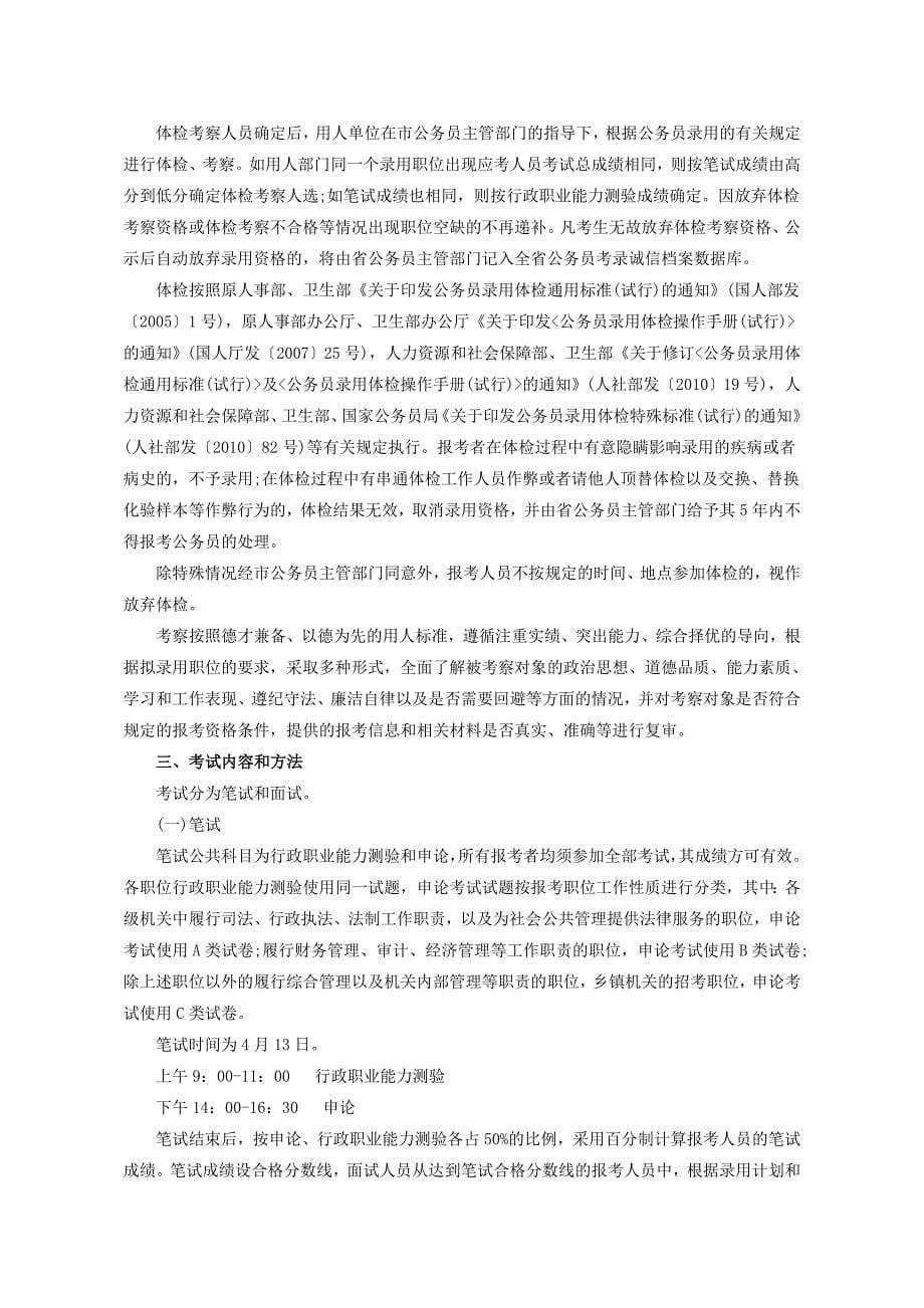 2013年济南公务员考试招考简章职位表_第5页