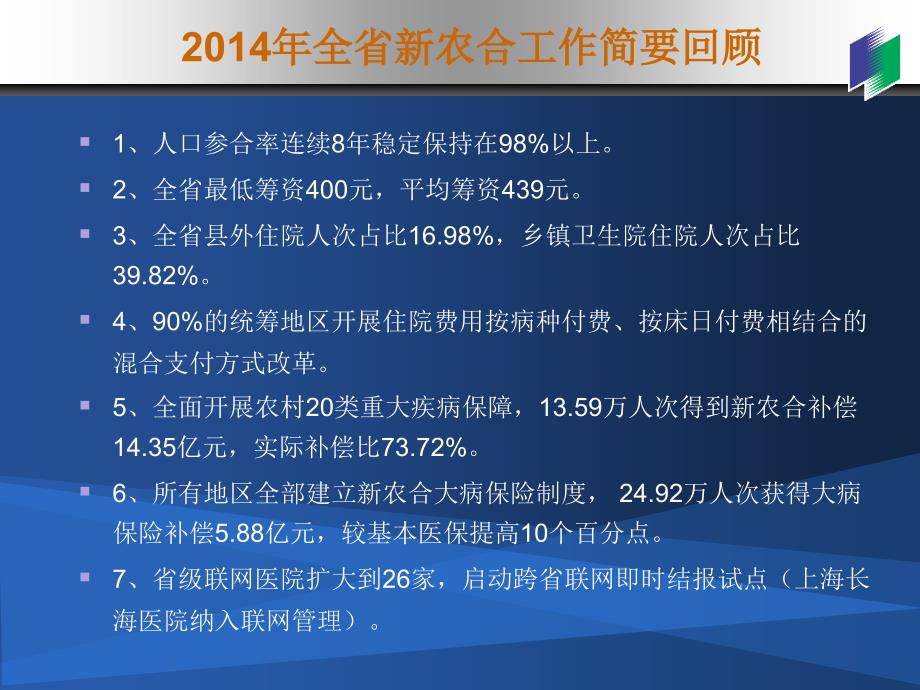 开展综合医改省级试点，提升新农合运行质量——医保协会培训会（2015年5月）_第2页