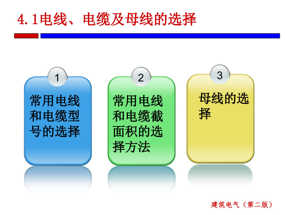 建筑电气第2版 段春丽第4章 电线、电缆及电器设备的选择_第3页