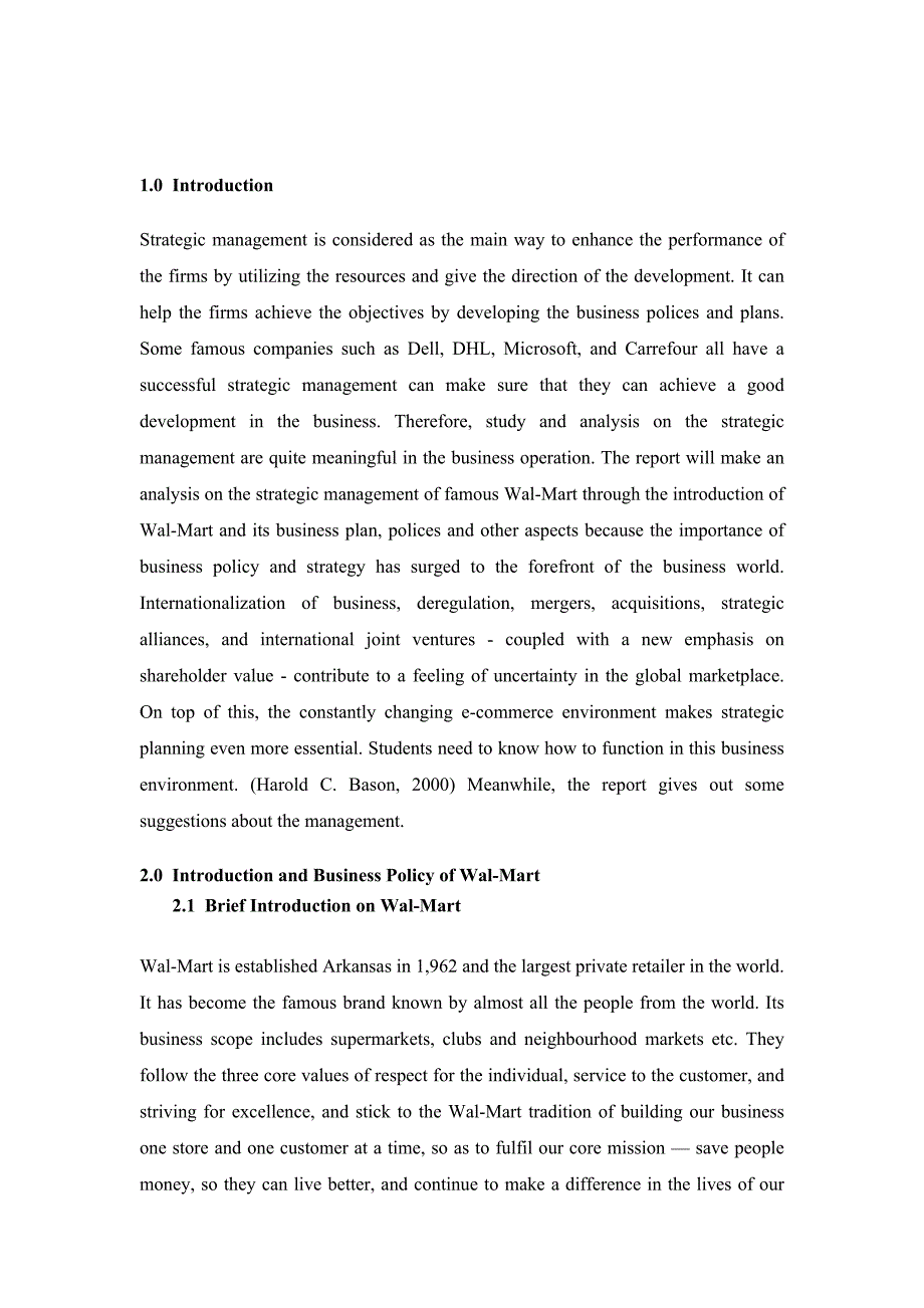 strategic analysis on management of walmart(最新整理by阿拉蕾)_第3页