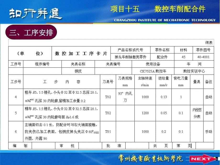 数控编程与加工技术 第2版 教学课件 ppt 作者 周保牛 6项目十五数控车削配合件_第5页