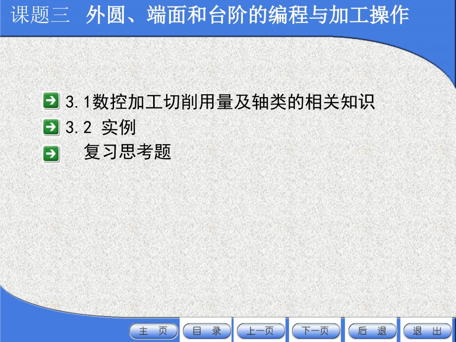 数控车床加工工艺与编程操作 教学课件 ppt 作者 任国兴 课题三_第3页