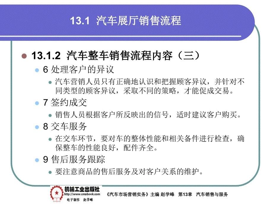 汽车市场营销实务 教学课件 ppt 作者 赵学峰 13-1汽车展厅销售流程_第5页