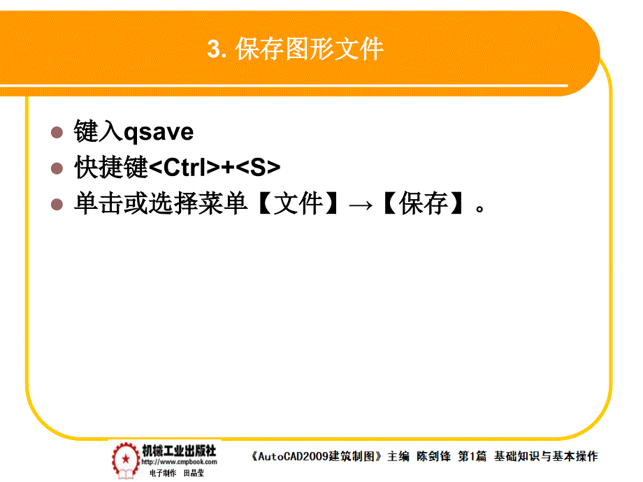 建筑AutoCAD2009中文版 教学课件 ppt 作者 陈剑锋第1章 1-4_第4页