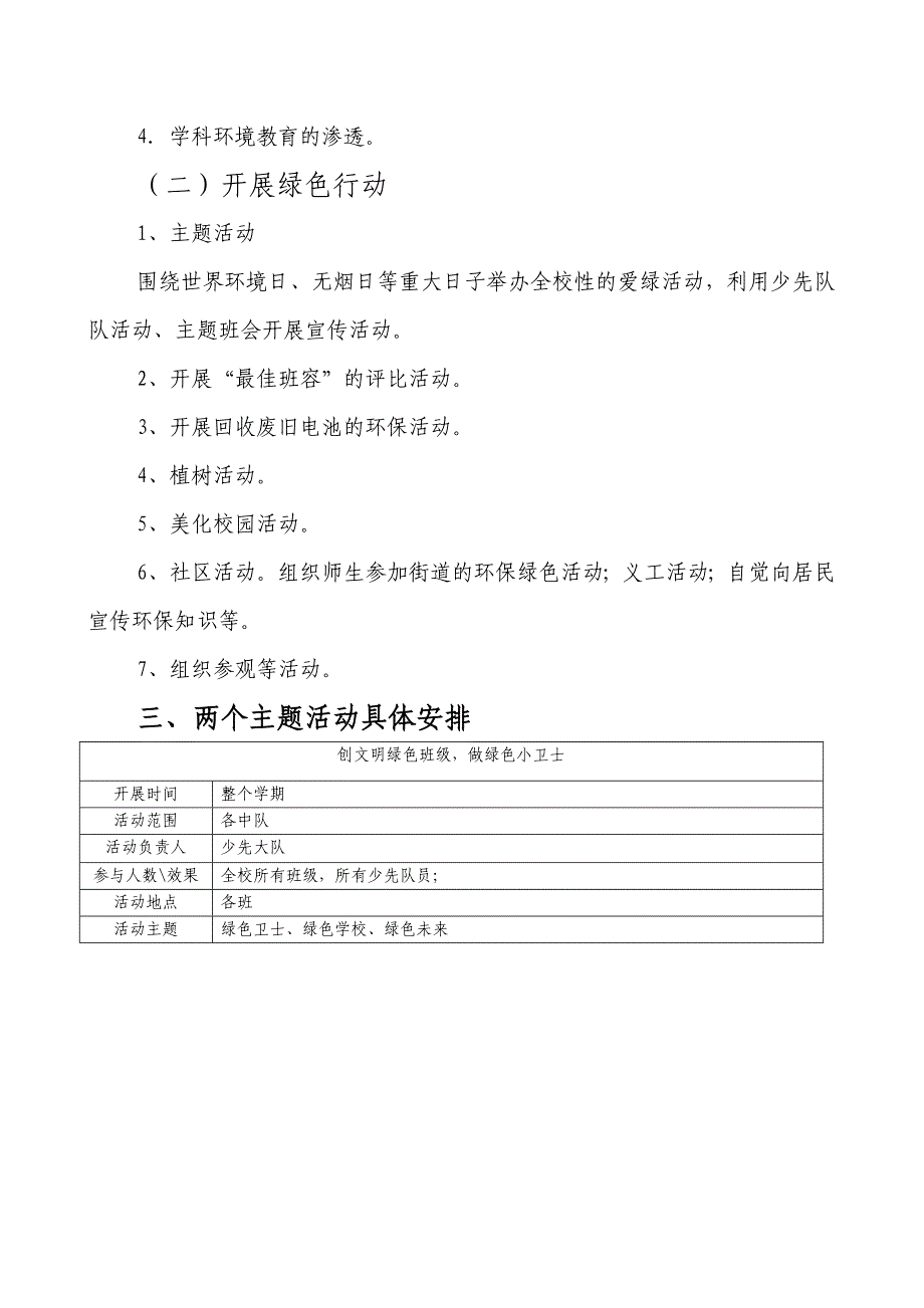 复兴镇第二小学教导处创建绿色学校实施_第4页