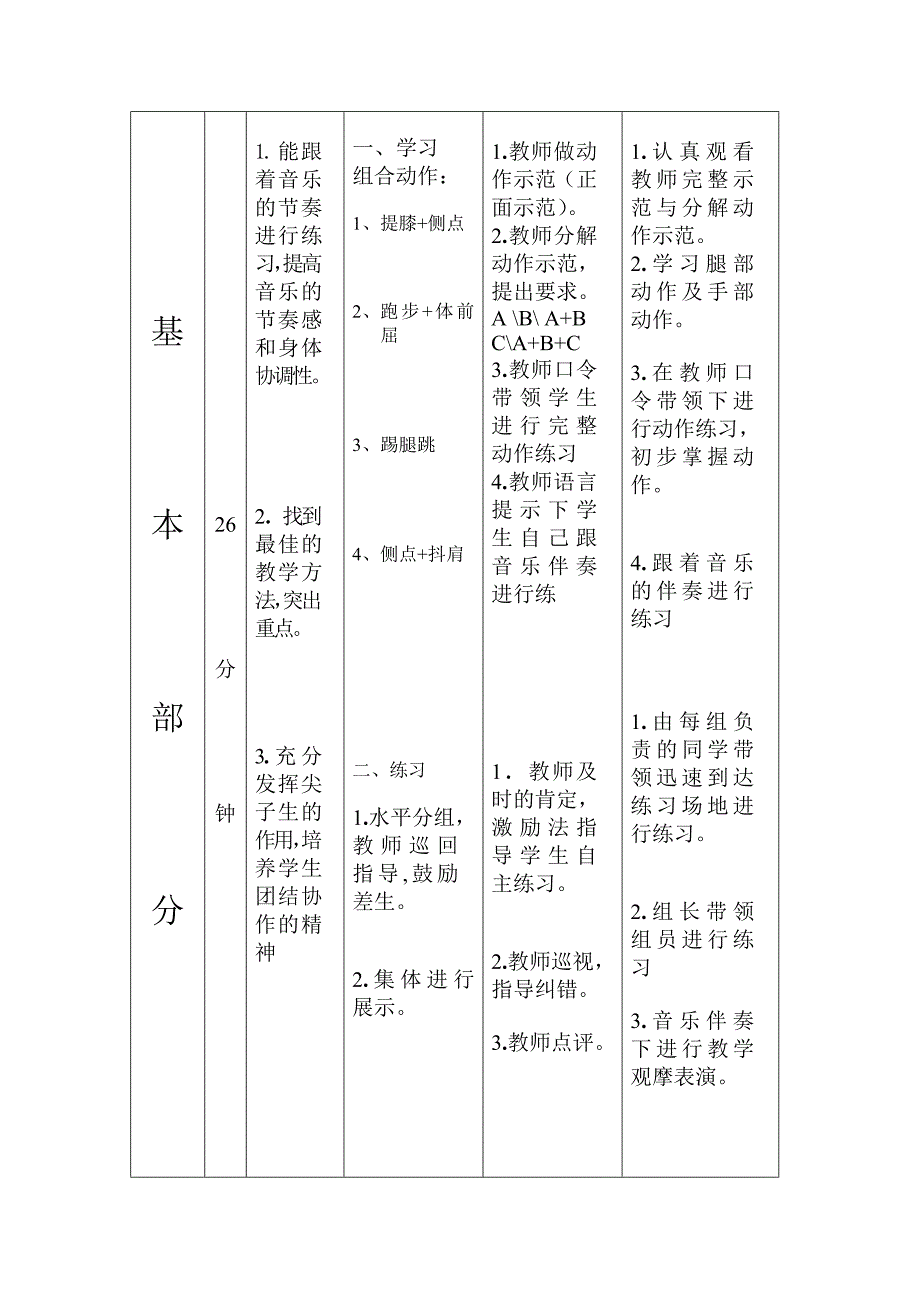 花球啦啦操教案[1]1创新说课大赛教学设计_第3页