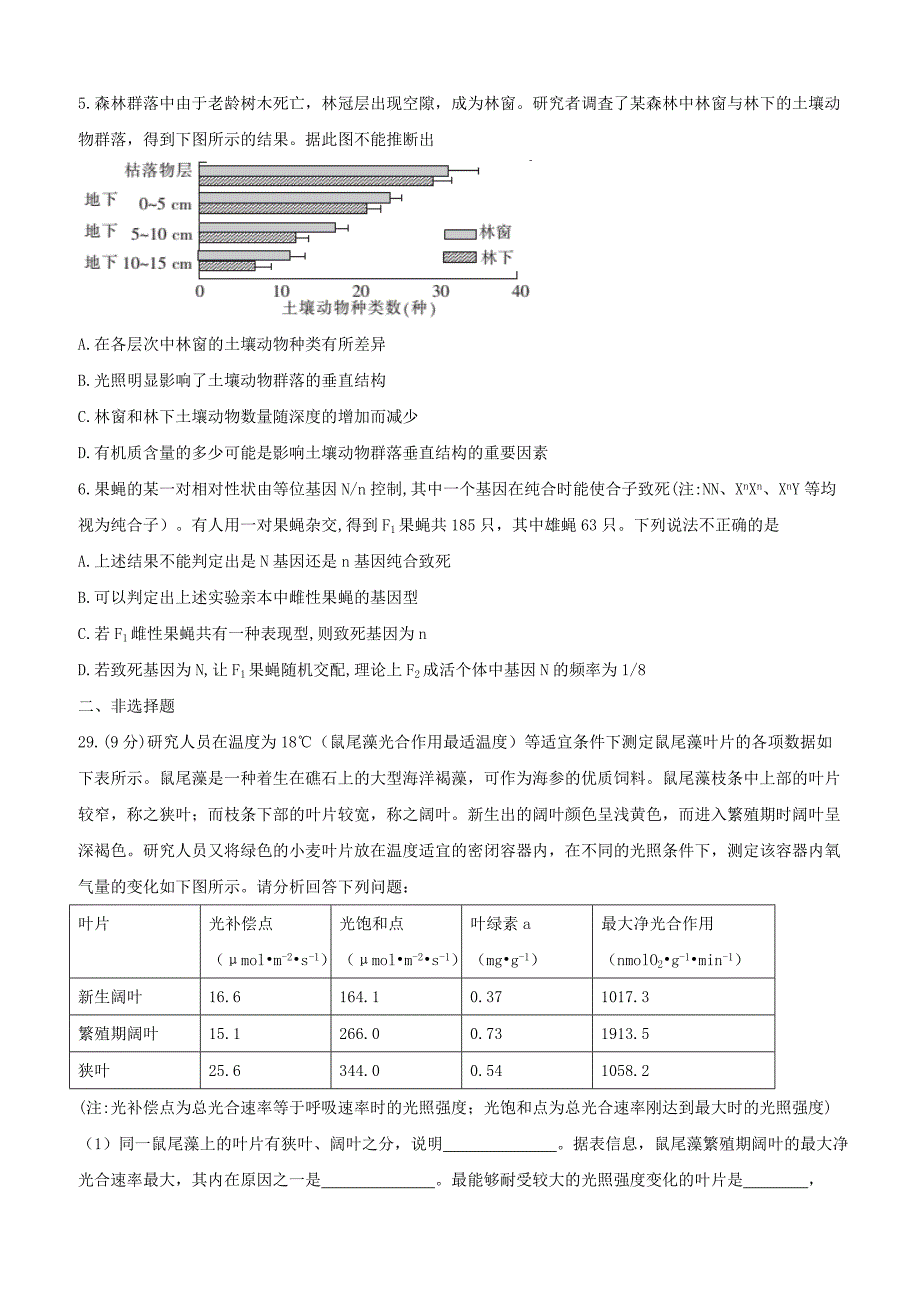 河北省衡水中学2017届高三下学期第二次摸底考试理综生物试题含答案_第2页