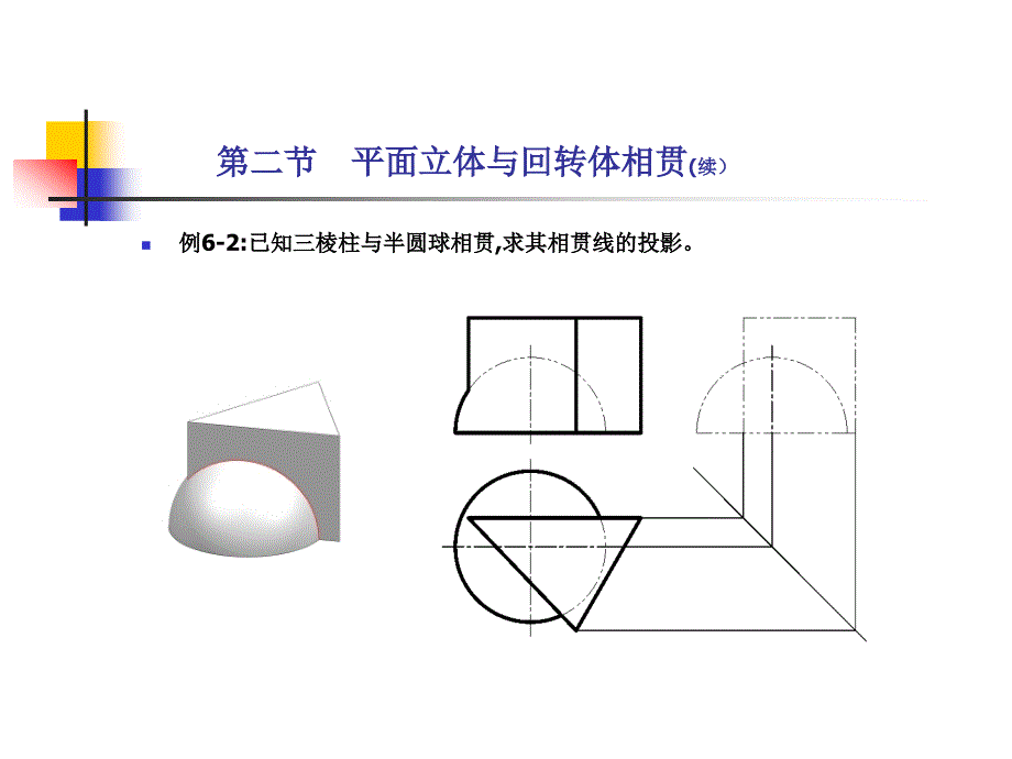 机械制图 第4版  教学课件 ppt 作者 马慧 第六章  相贯体_第4页