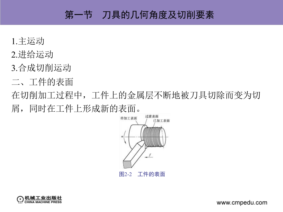 机械制造技术基础 教学课件 ppt 作者 王茂元 第二章　金属切削的基本知识_第4页