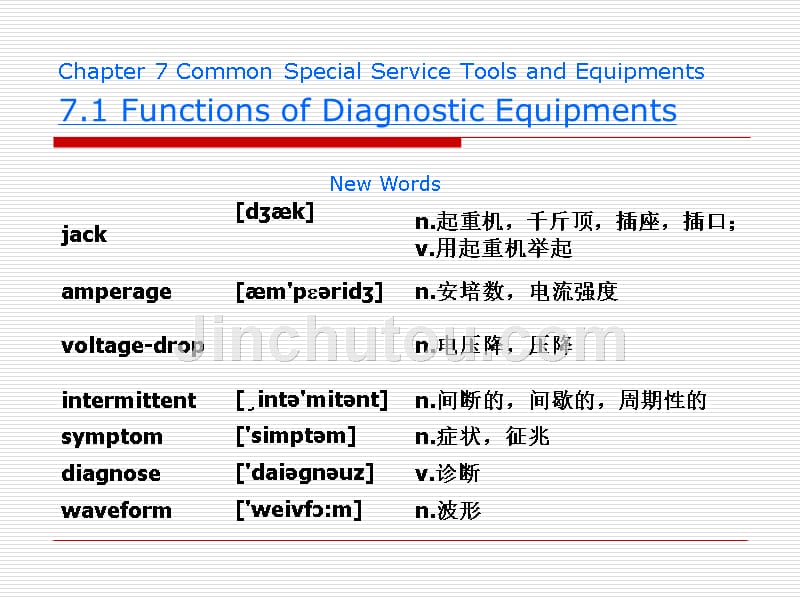 汽车专业英语 教学课件 ppt 作者 宋进桂汽车专业英语PPT课件-section 2 Chapter 7-1.1&2_第4页