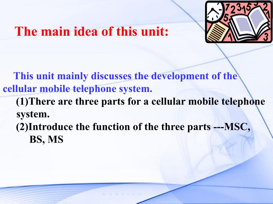 电子信息技术专业英语 教学课件 ppt 作者 丁宁_ Unit17 Cellular Mobile Telephone_第4页