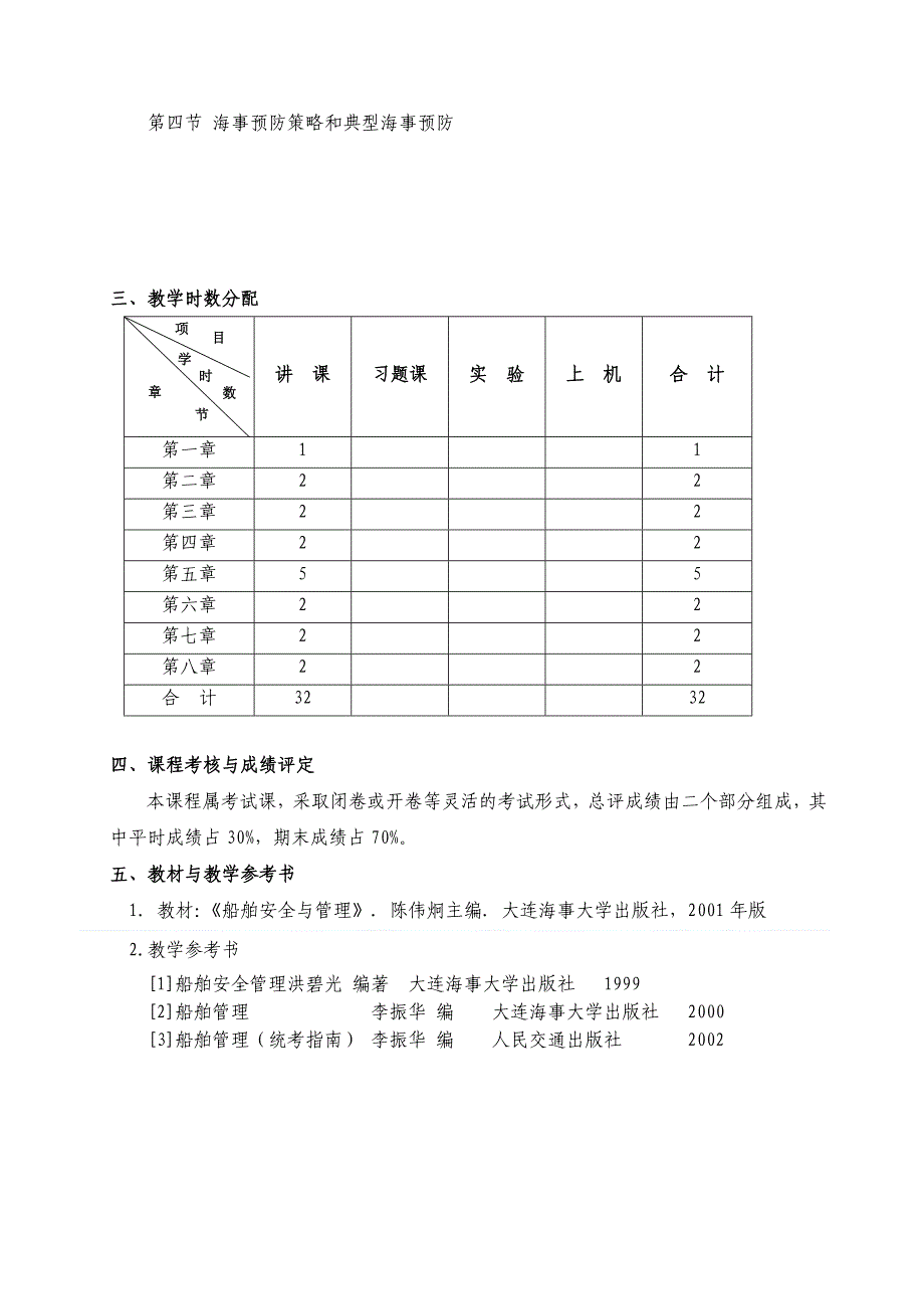 船舶安全与管理大纲_第3页