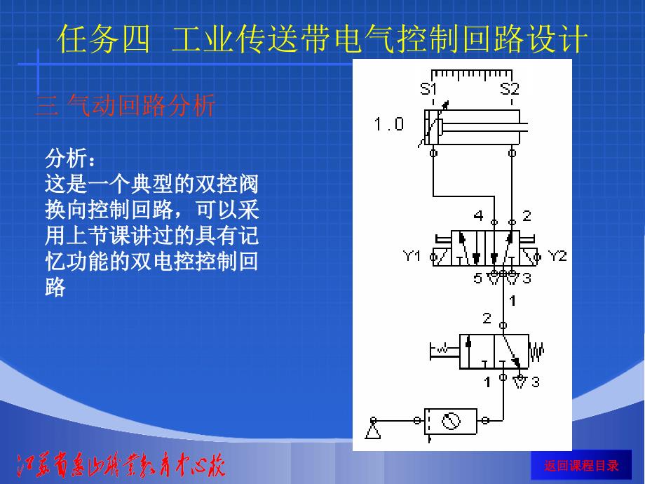 气压传动控制技术 项目式教学 教学课件 ppt 作者 徐益清 项目二 任务四 工业传送带电气控制回路设计 _第4页