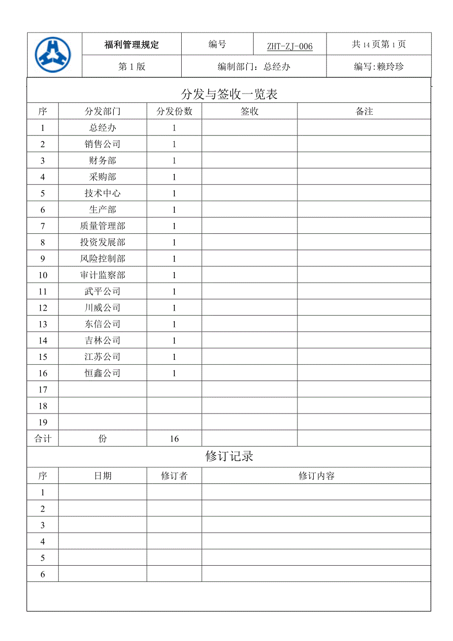 福利管理规定_第2页