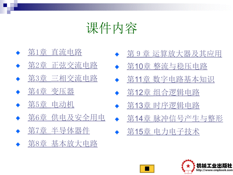 电工电子技术及应用 教学课件 ppt 作者 全安 电工电子技术及应用_第2页