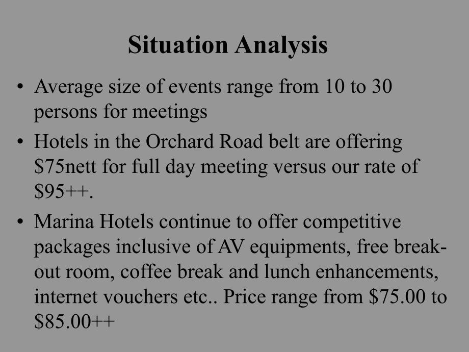 酒店宴会分析展示 Analysis Presentation_070409_第3页