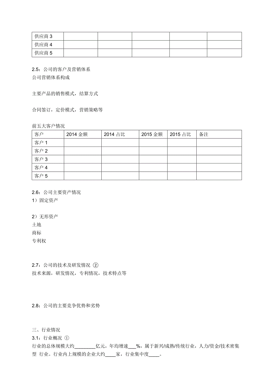 VC PE股权投资项目尽职调查清单 - 模板.docx_第3页