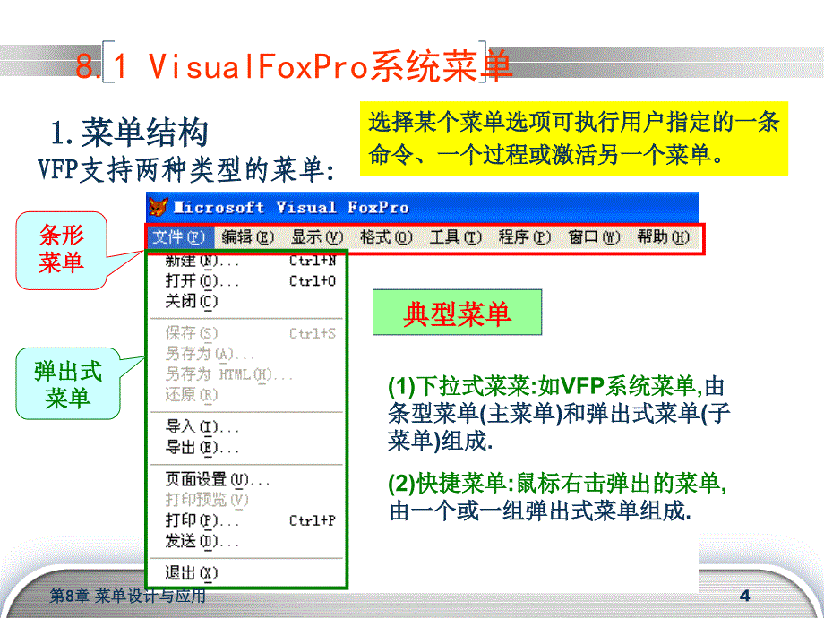 Visual Forpro数据库设计与应用 教学课件 ppt 作者 安晓飞 10VFP第15讲_第4页