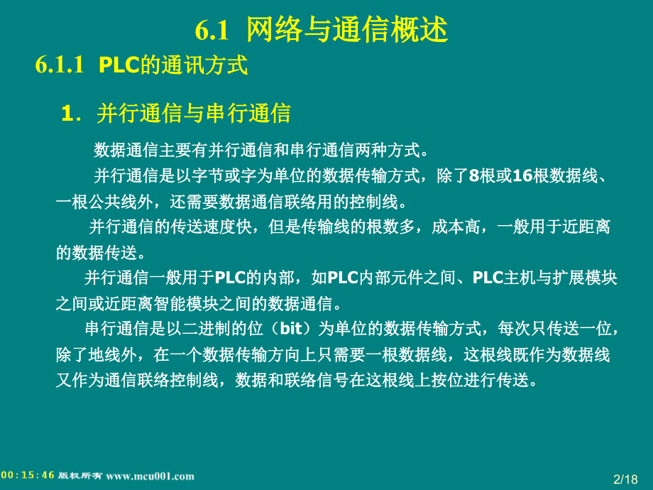 PLC原理及工程应用 教学课件 ppt 作者 孙同景 陈桂友 第六章 PLC的通信与联网_第2页