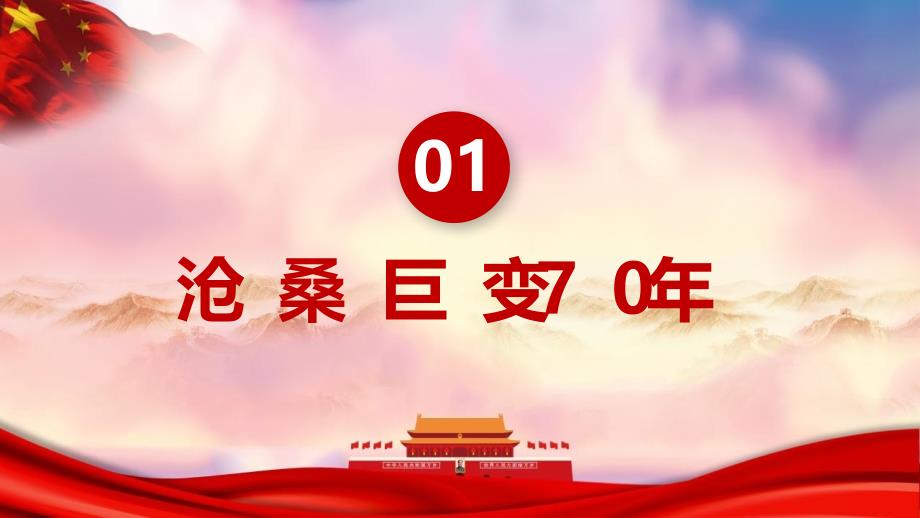 庆祝中华人民共和国新中国成立70华诞PPT模板_第4页