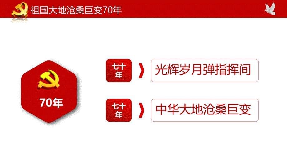 庆祝中华人民共和国新中国成立70华诞PPT模板_第5页