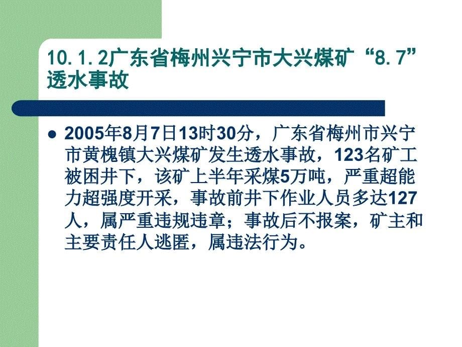 安全法学 第2版 教学课件 ppt 作者 栗继祖 第10章  典型违法事故案例分析_第5页