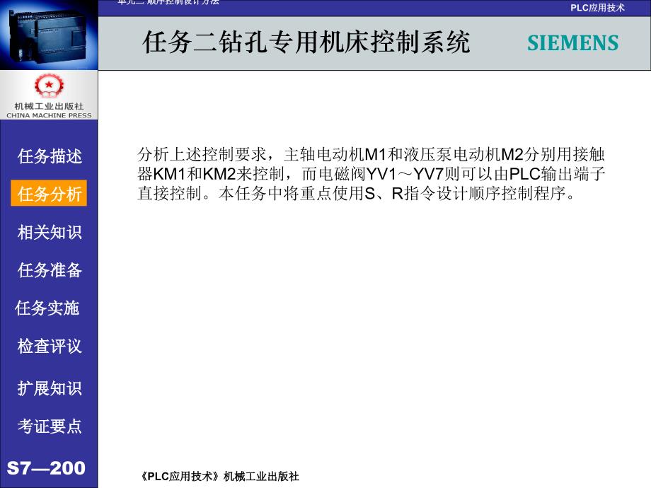 PLC应用技术 西门子  任务驱动模式  教学课件 ppt 作者 吕炳文 单元二 任务2钻孔专用机床控制系统_第4页