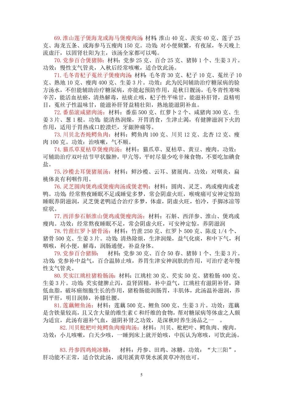 中医师余自强介绍煲靓汤(93款)_第5页
