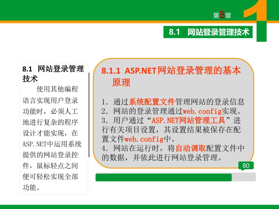 ASP.NET程序设计教程 教学课件 ppt 作者 崔连和 6.PPT ch08 ch08-网站登录与导航_第4页