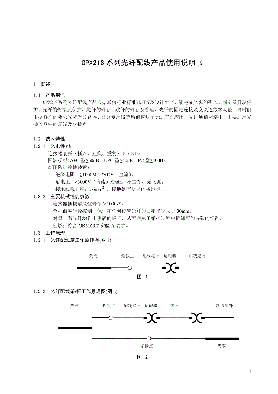 gpx218 系列光纤配线产品_第3页