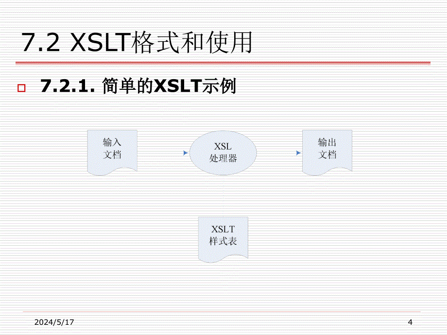XML实用教程 教学课件 ppt 作者 丁跃潮 叶文来 第7章_XSL转换_第4页