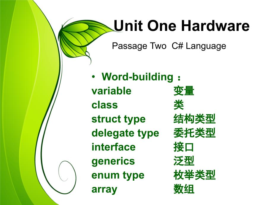 计算机专业英语实用教程 教学课件 ppt 作者 梁晓晖 计算机专业英语（软件2）_第4页