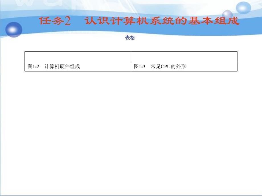 计算机应用基础  任务引领式教学  教学课件 ppt 作者 陈博清 单元一、二　计算机基础知识_第5页