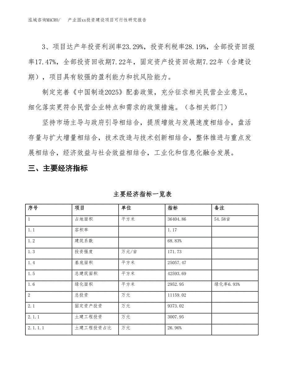 (投资11159.02万元，55亩）产业园xxx投资建设项目可行性研究报告_第5页