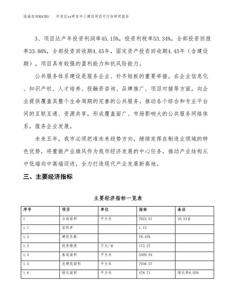 (投资2309.15万元，11亩）开发区xxx研发中心建设项目可行性研究报告_第5页