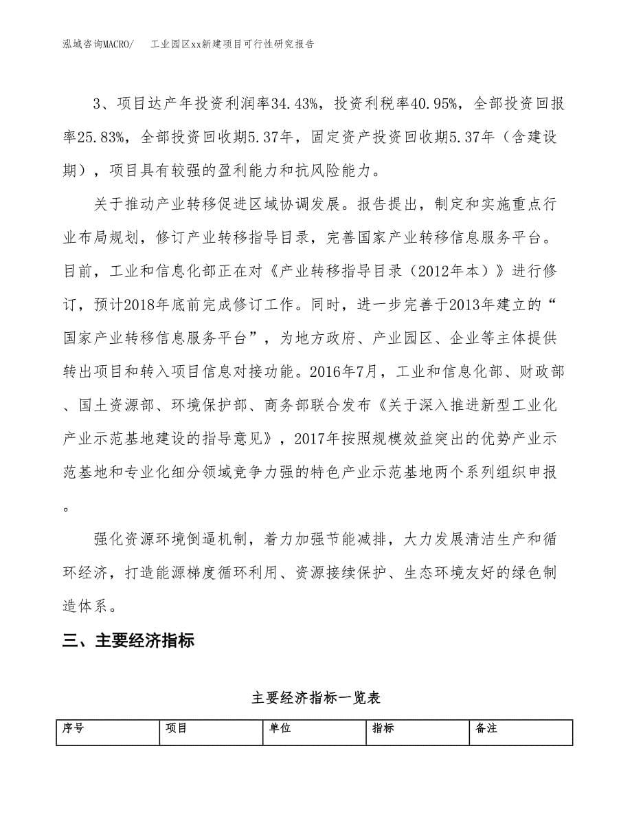 (投资11736.26万元，53亩）工业园区xx新建项目可行性研究报告_第5页