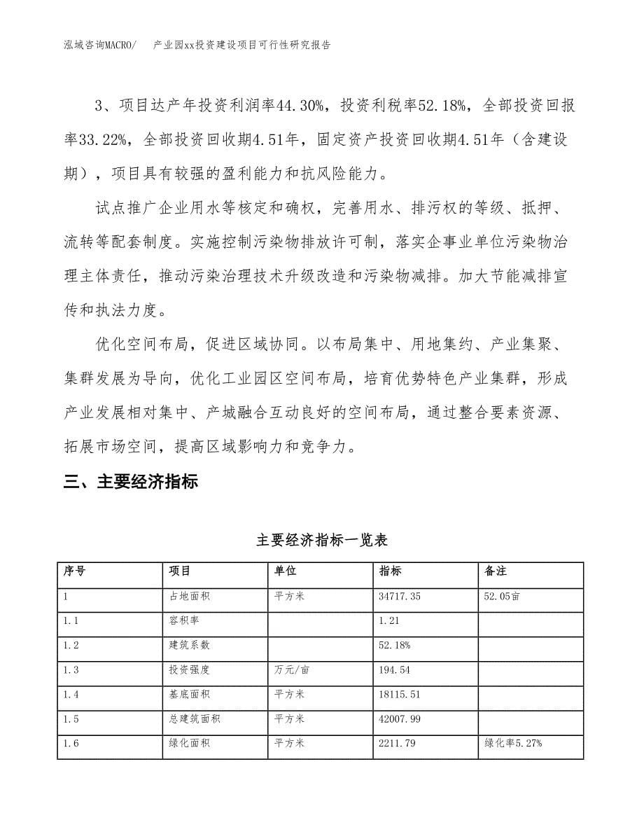 (投资13321.90万元，52亩）产业园xx投资建设项目可行性研究报告_第5页