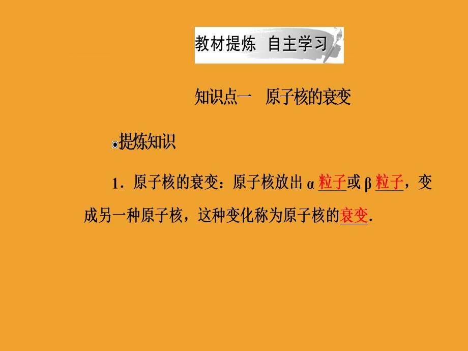 2018-2019版物理新课堂学案(课件+检测)选修3-5第十九章2放射性元素的衰变_第4页