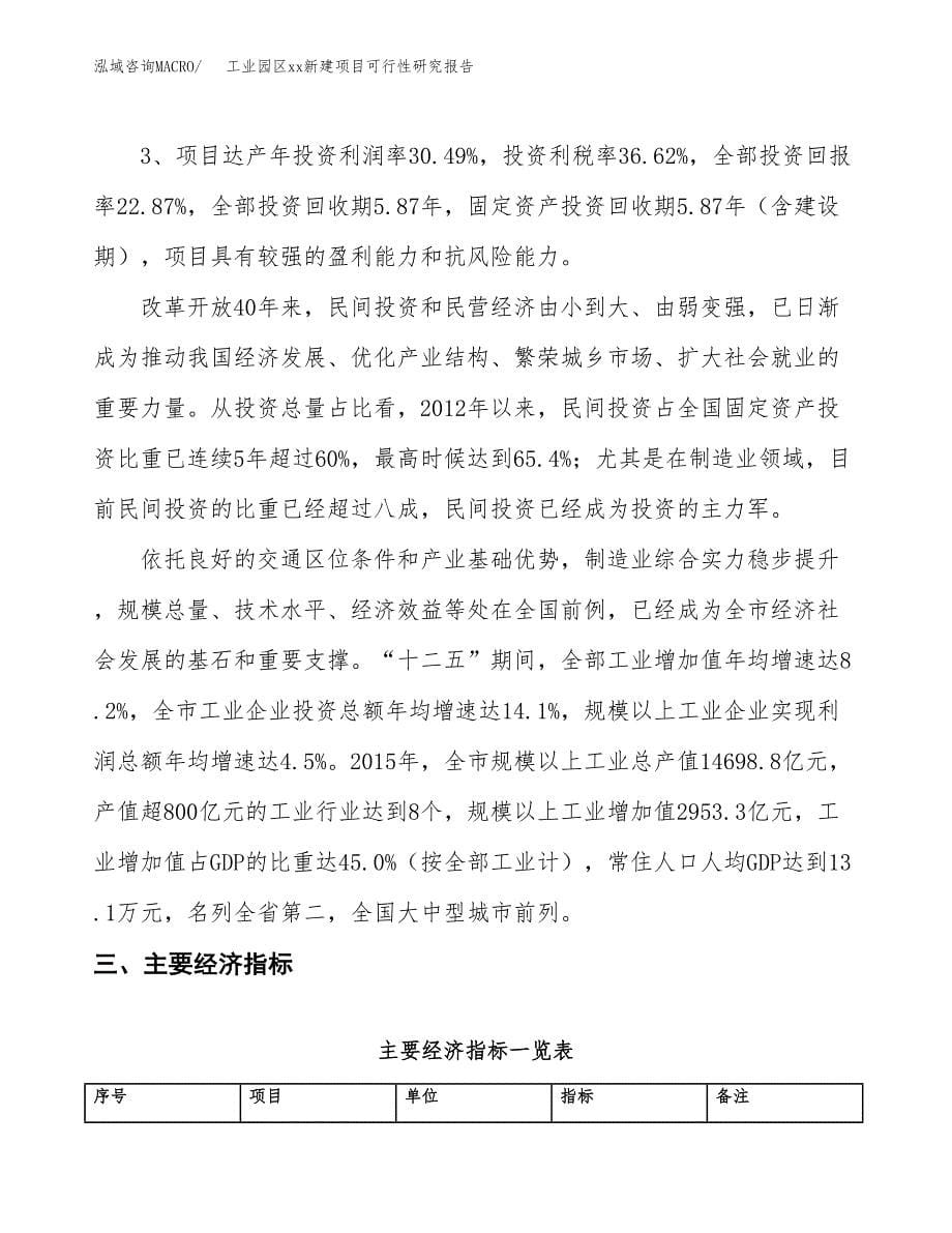 (投资11638.73万元，62亩）工业园区xx新建项目可行性研究报告_第5页