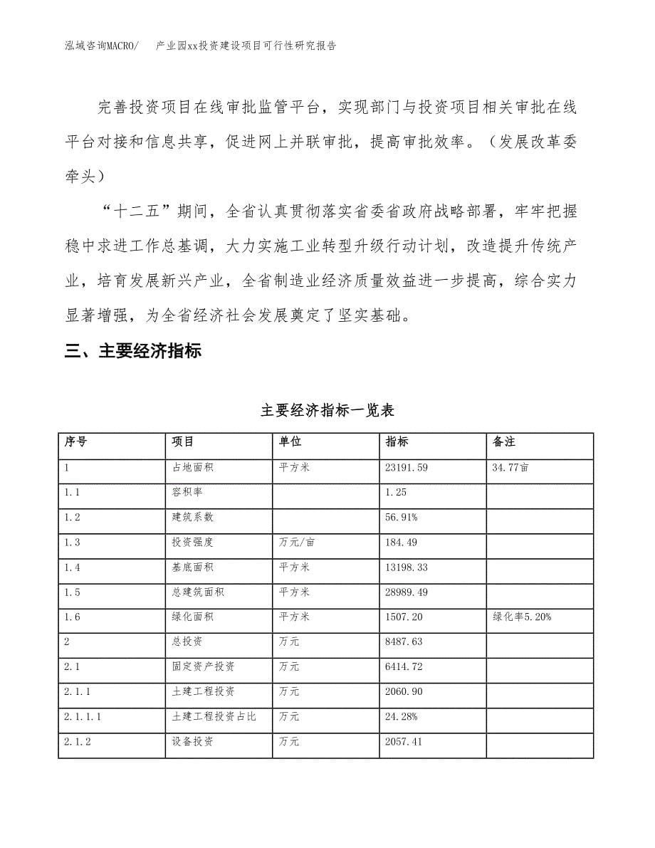 (投资8487.63万元，35亩）产业园xxx投资建设项目可行性研究报告_第5页