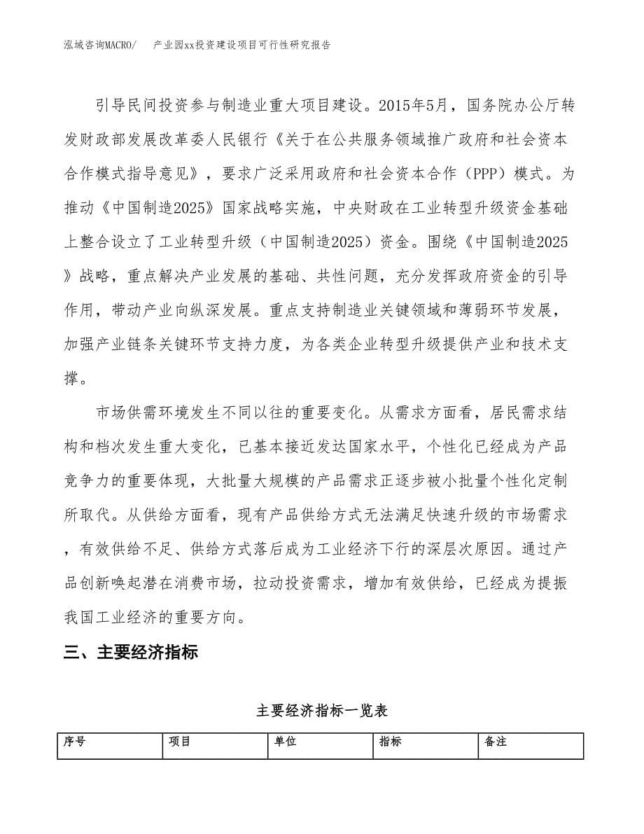 (投资12161.07万元，49亩）产业园xx投资建设项目可行性研究报告_第5页