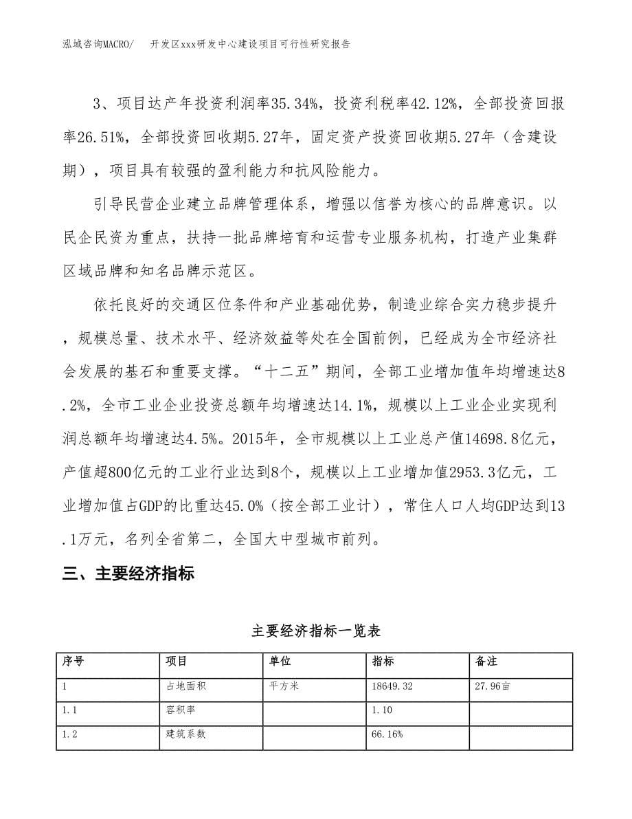 (投资5670.43万元，28亩）开发区xx研发中心建设项目可行性研究报告_第5页